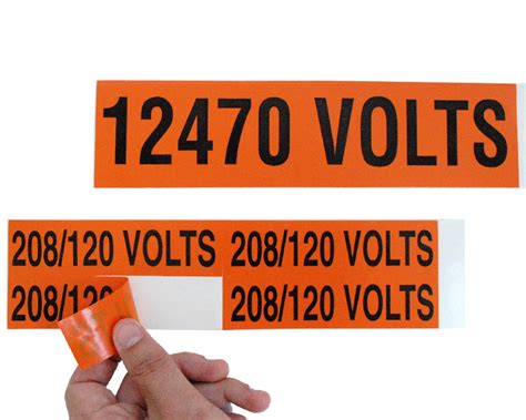 voltage marker labels